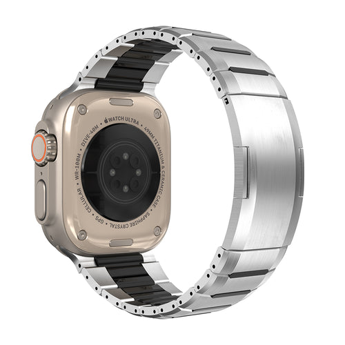 Correa acero híbrido Apple Watch Ultra (titanio/negro)