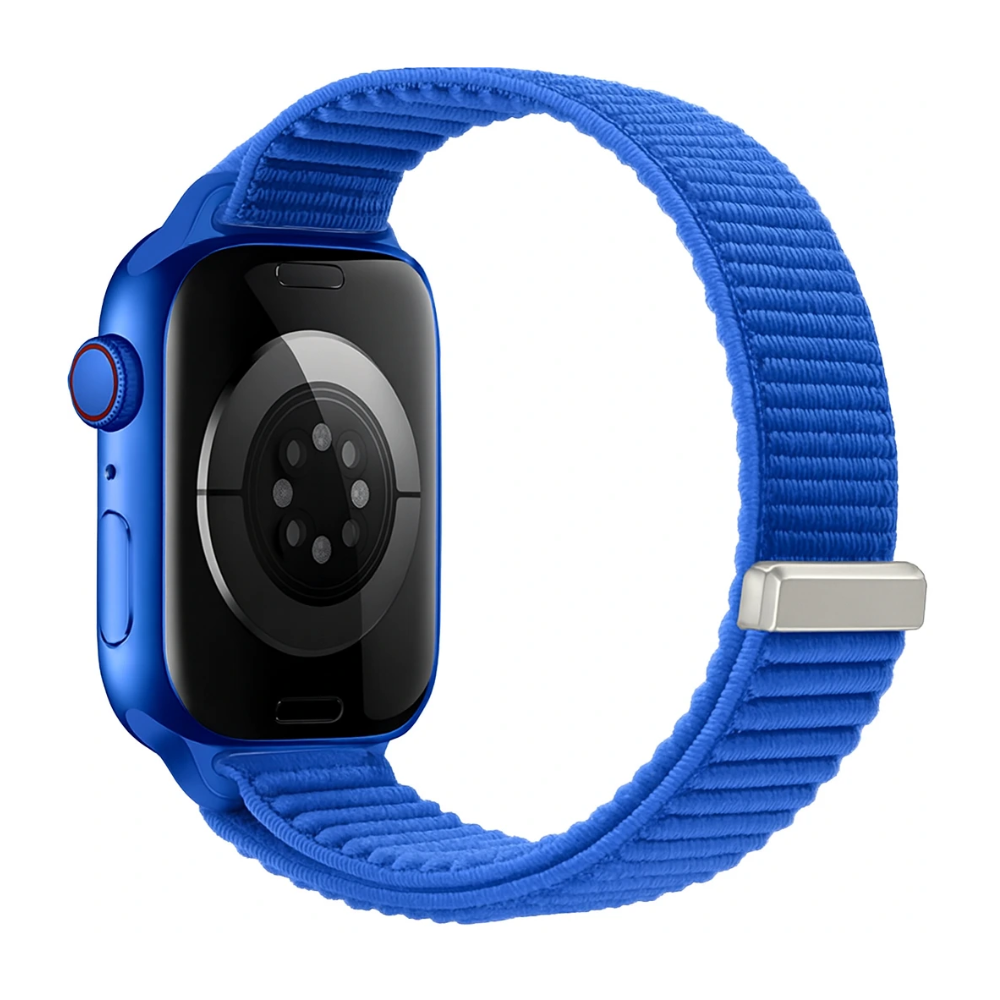 Correa nylon ondulada Apple Watch Ultra (azul real intenso)