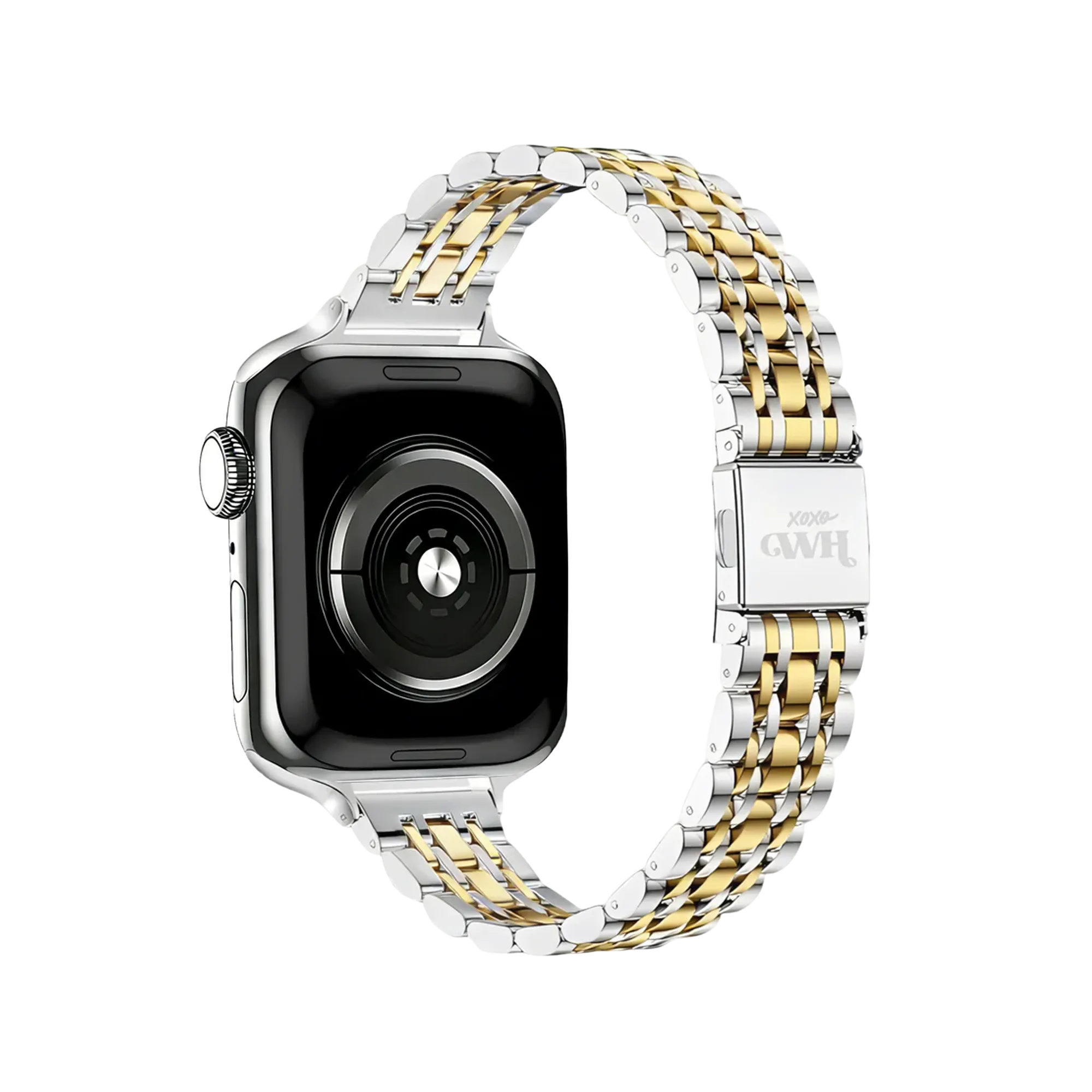 xoxo Wildhearts Correa acero 'slim' Apple Watch (plata/oro)