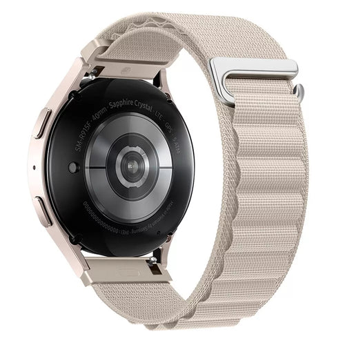 Alpine Nylon Strap, on a watch, 3/4 rear view