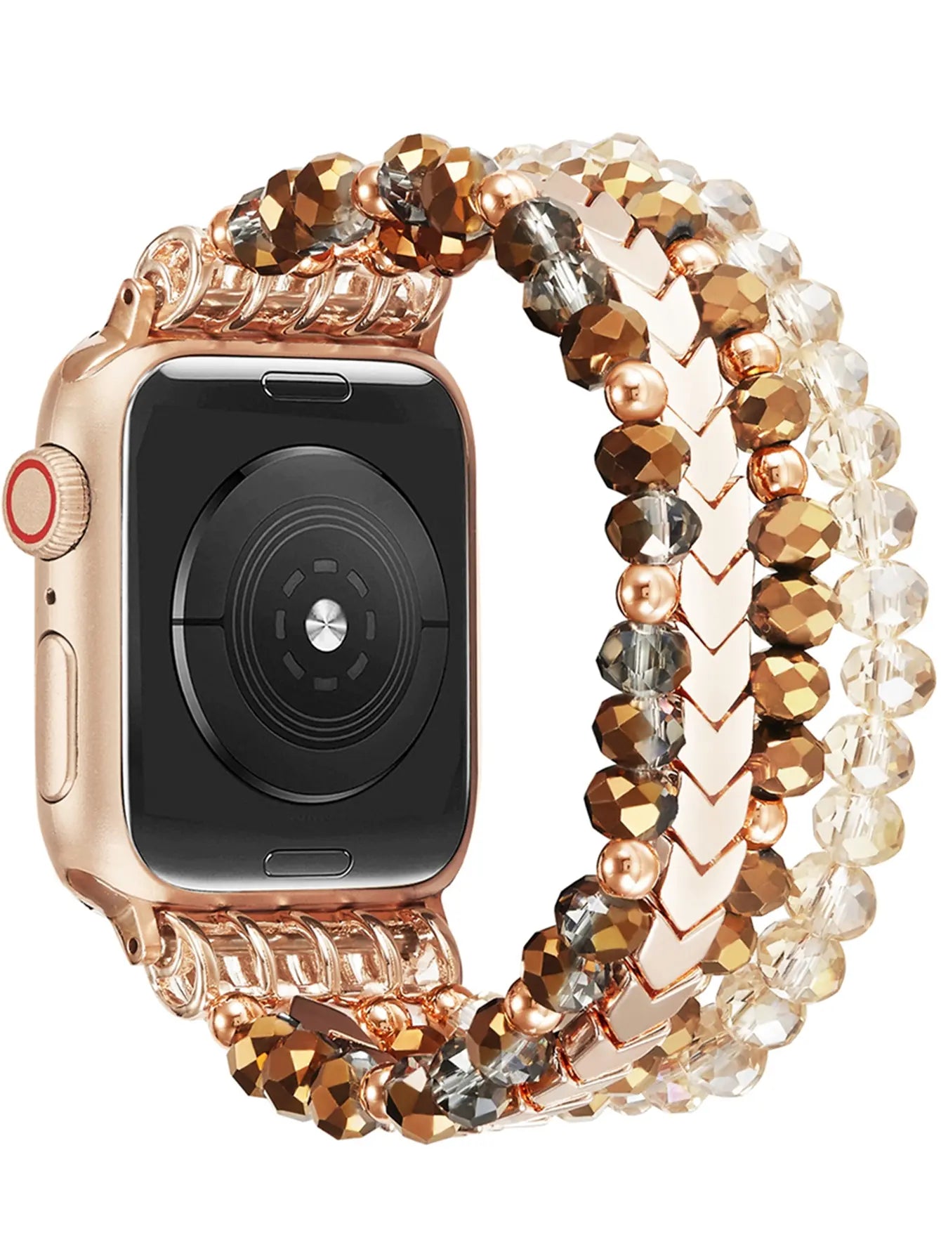 Apple Watch Beaded Strap (Coffee)