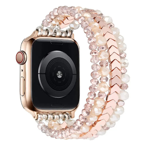 Apple Watch Beaded Strap (Rose Gold)