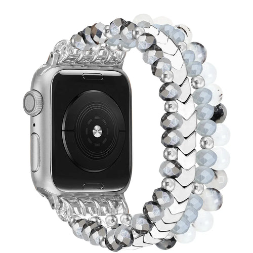 Apple Watch Beaded Strap (Silver)