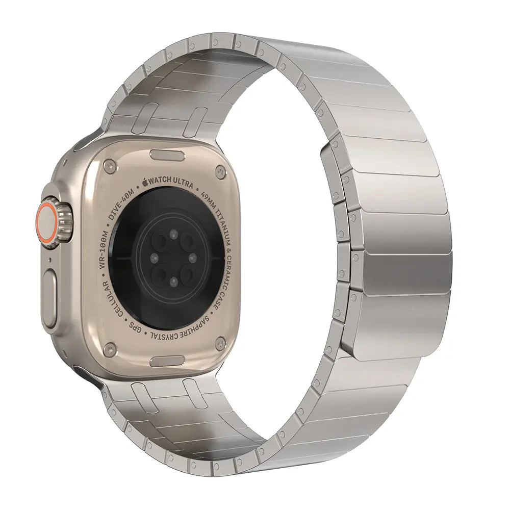 Apple Watch Premium Magnetic Steel Strap (Titanium Gold)