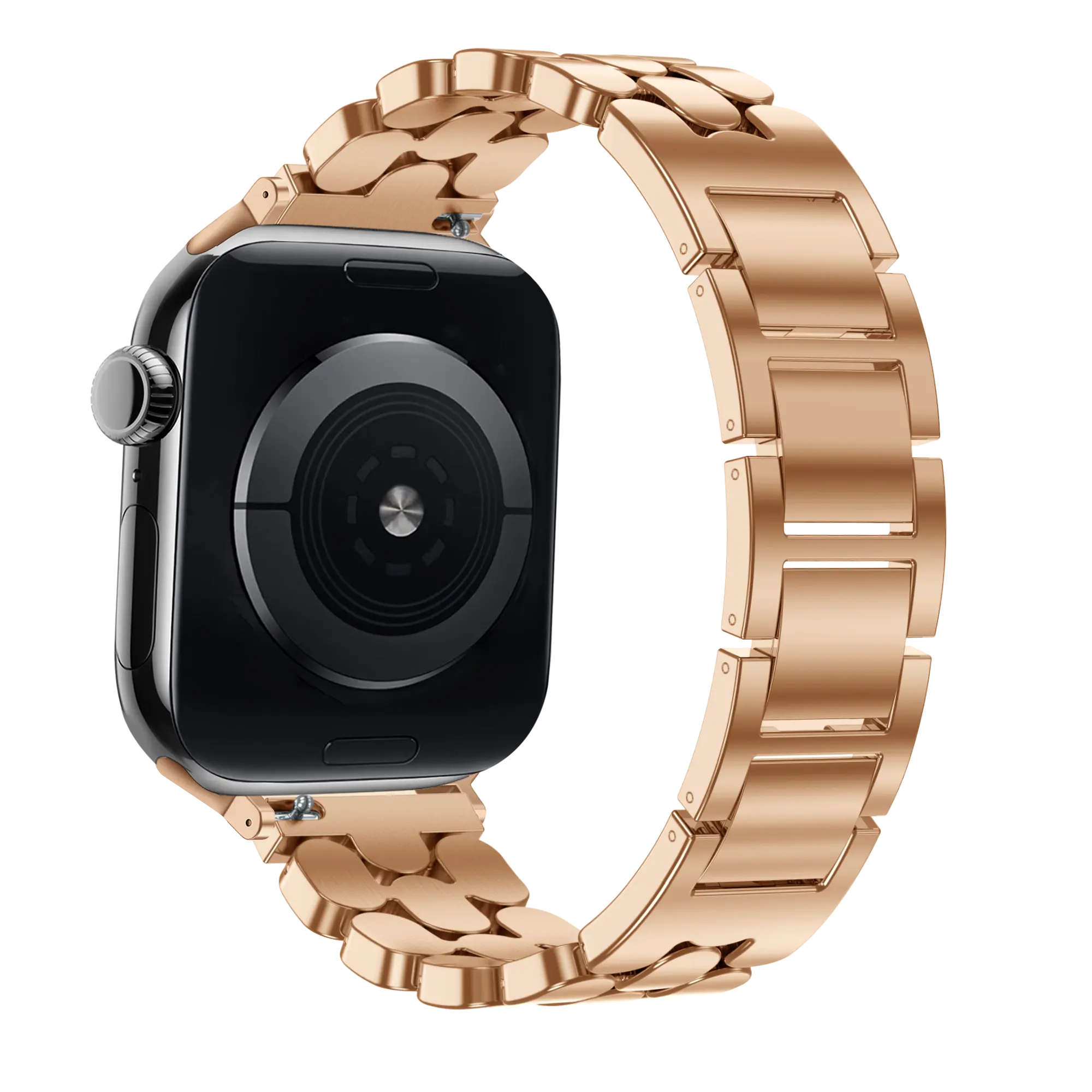 Bandz Apple Watch Steel Strap 'Oval' (Rose Gold)
