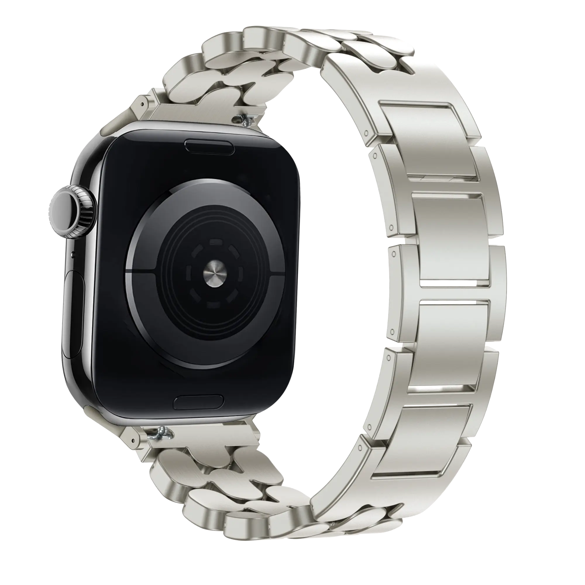 Bandz Correa acero 'Oval' Apple Watch (blanco estrella)