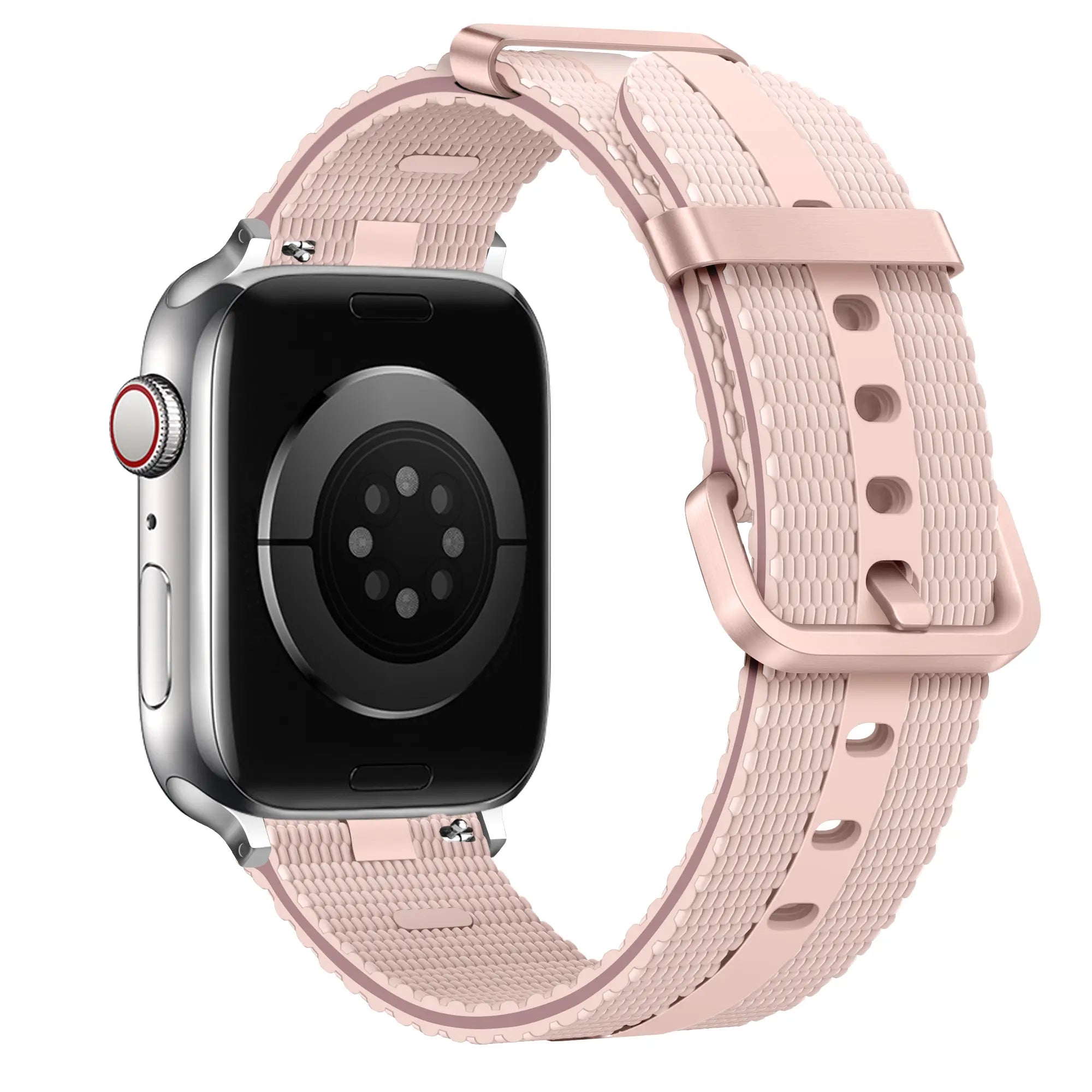 Correa activa silicona Apple Watch (rosa claro)