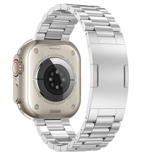 Correa acero refinado Apple Watch (plata)