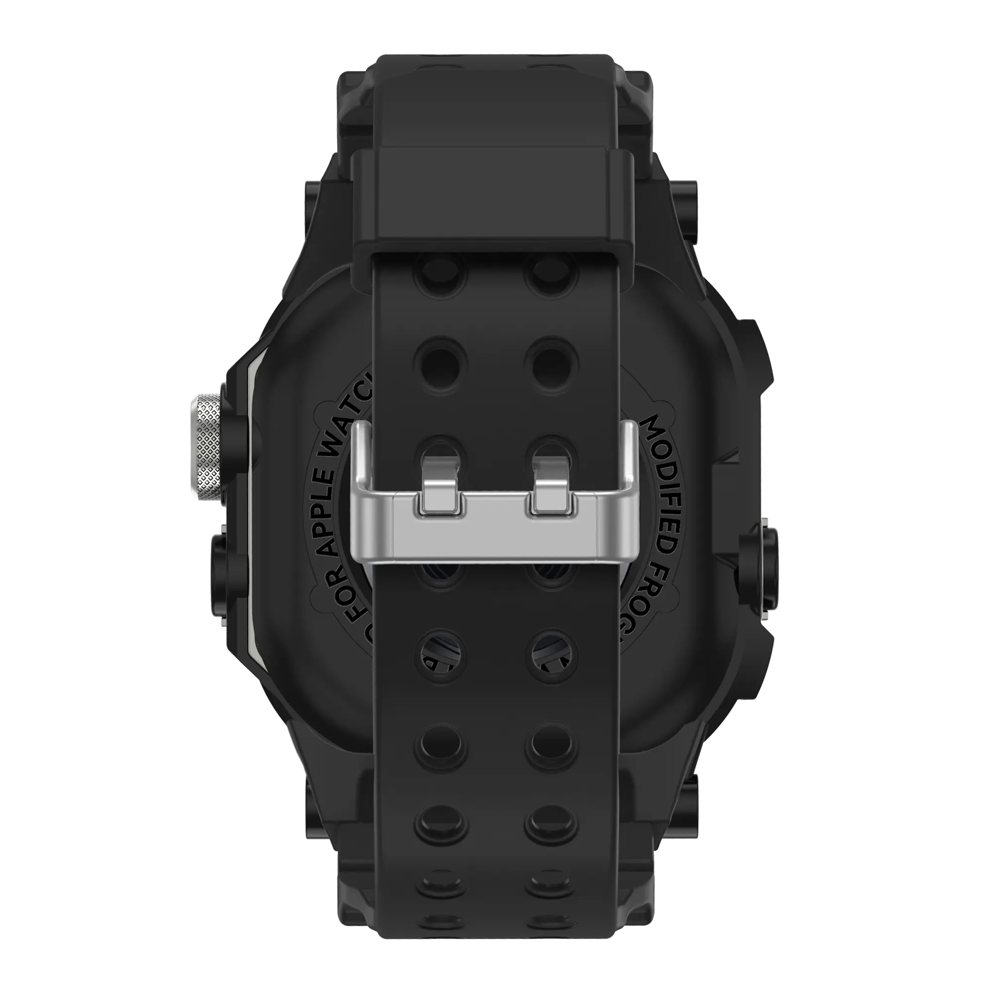 Bandz Apple Watch Ultra TPU Strap with Case (Black with Titanium)