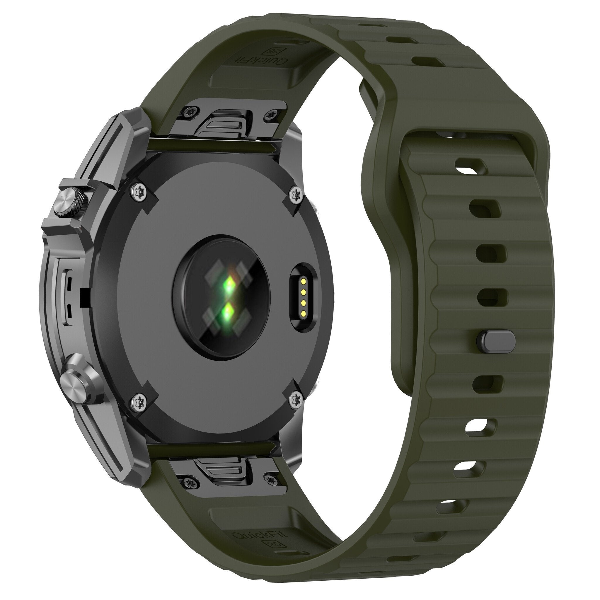 Correa silicona Outdoor Garmin Fenix 8 Pro - 51mm (verde militar)