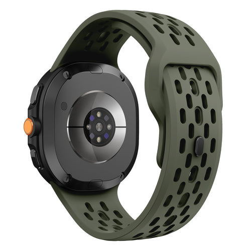 Correa silicona Air Samsung Galaxy Watch 8 - 44mm (verde militar)