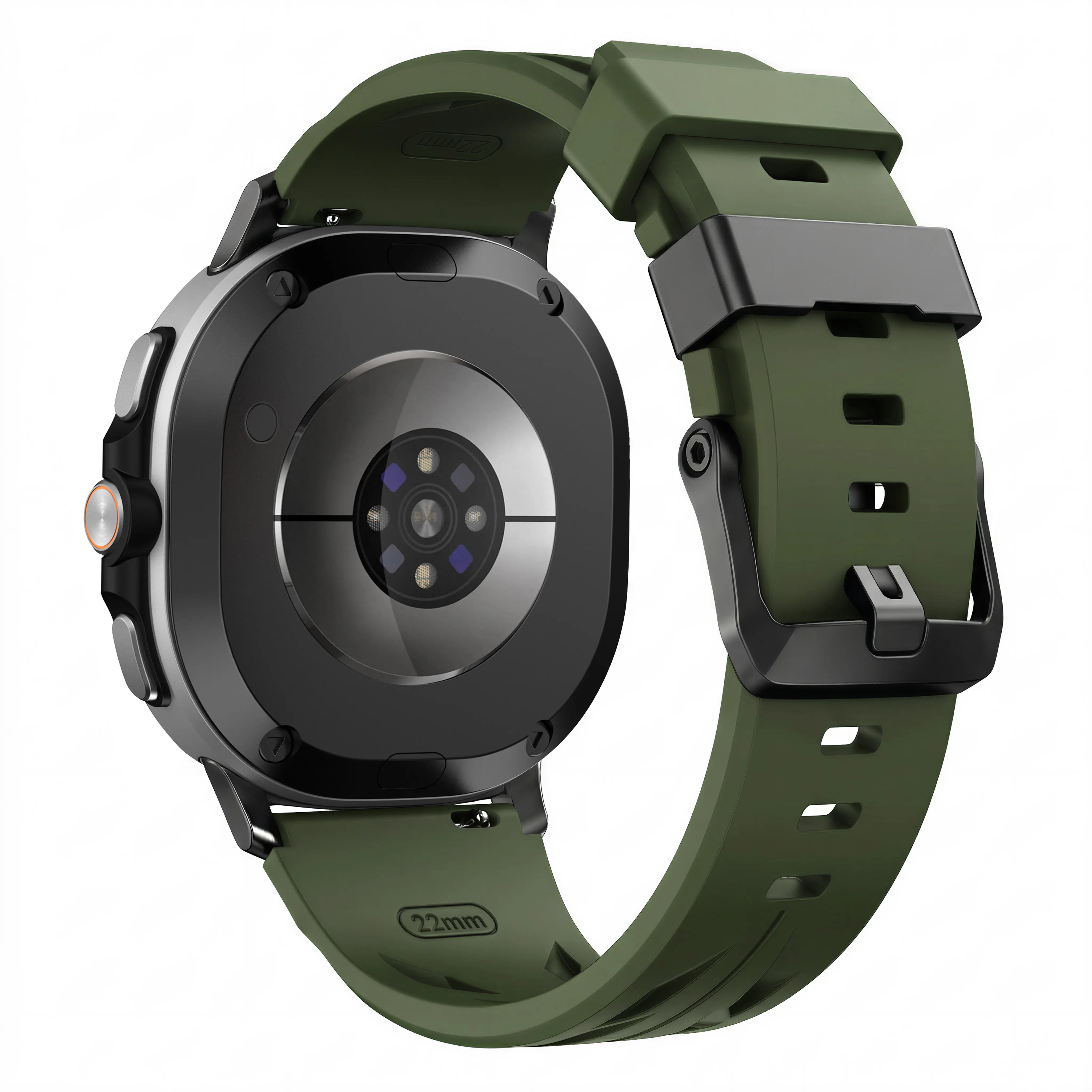 Correa silicona race Samsung Galaxy Watch 9 - 44mm (verde militar)