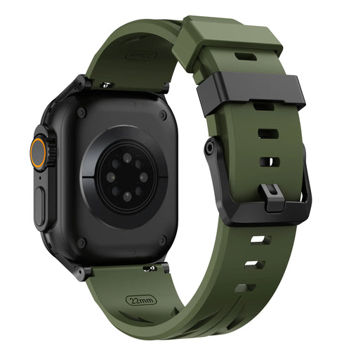 Apple Watch Race Silicone Strap (Army Green)