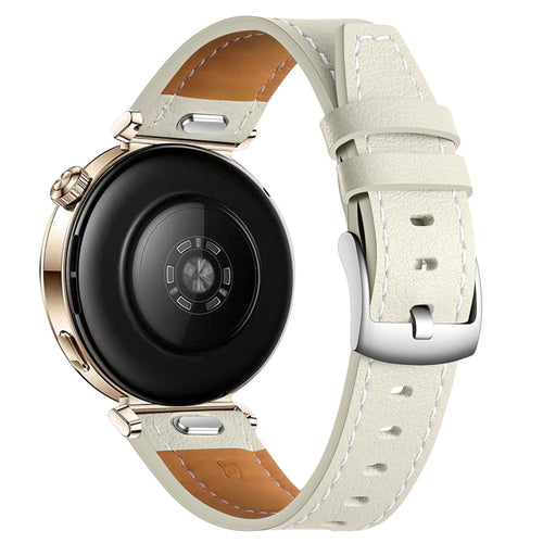 Huawei Watch GT 7 - 41mm Leather Strap 'One Push' (Beige)