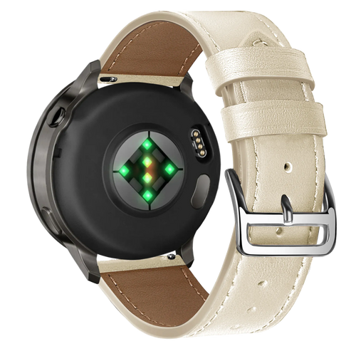 Bandz Correa cuero 'Deluxe' Garmin Venu 3s (beige)