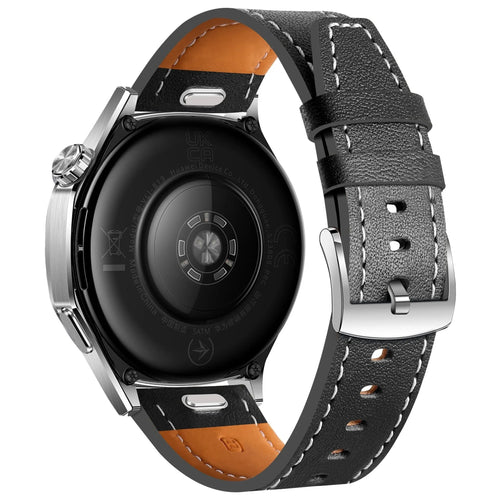 Amazfit Balance 2 'One Push' Leather Strap (Black)
