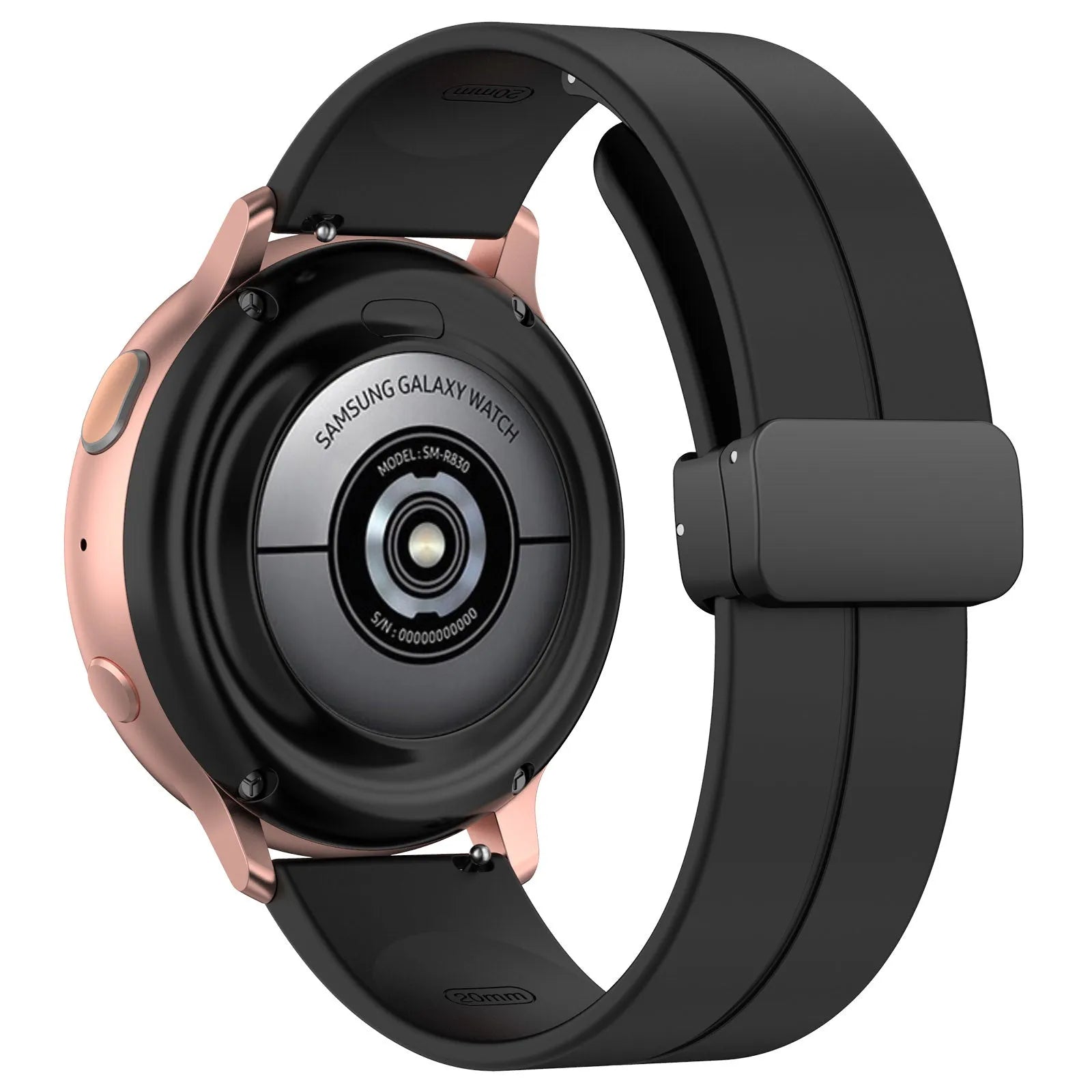 Correa silicona con hebilla Coros Apex 46mm (negro)