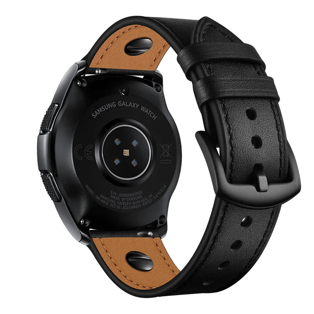 Correa cuero con tornillo Amazfit GTS 4 Mini (negro)