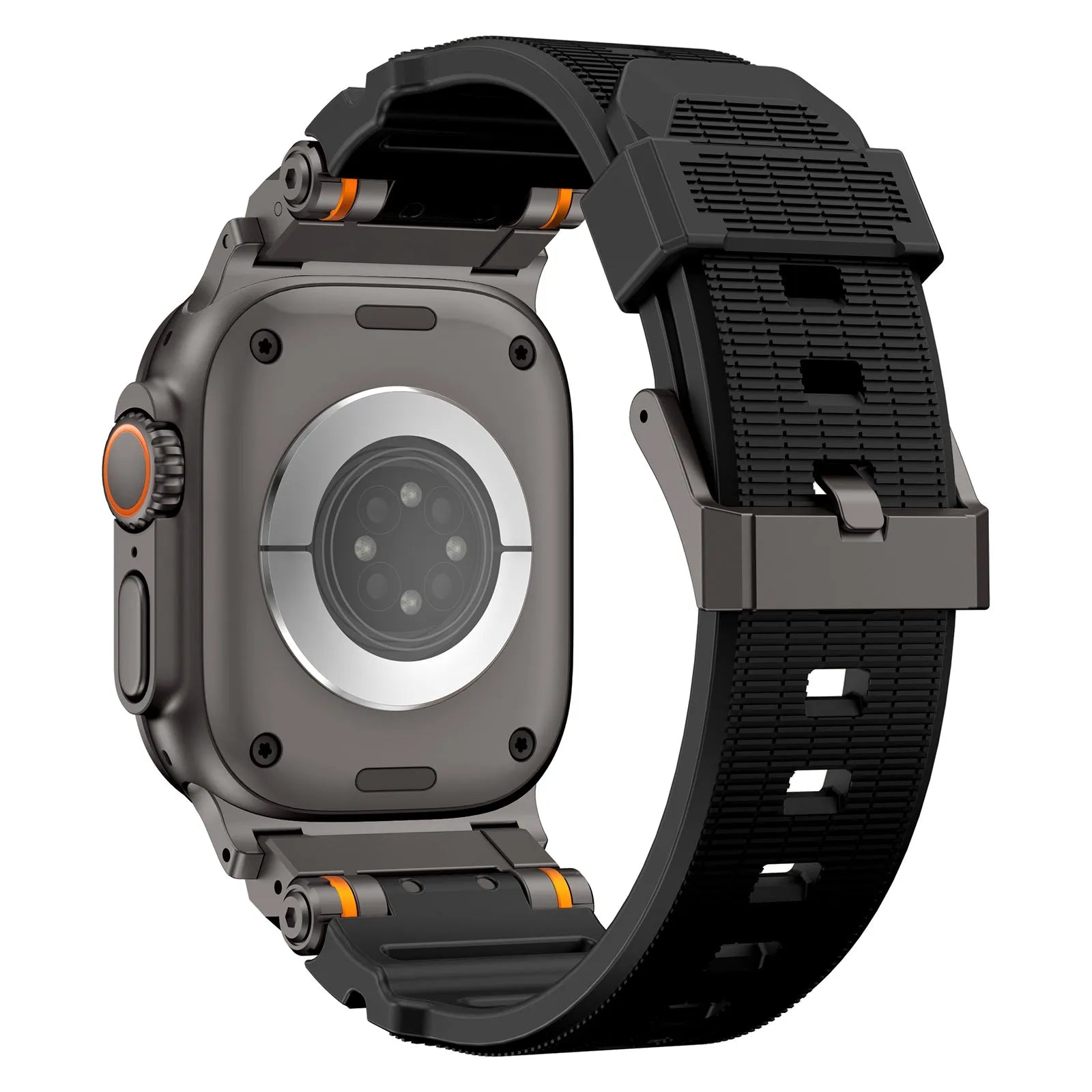 Correa silicona 'Aventurero' Apple Watch (negra/negra)