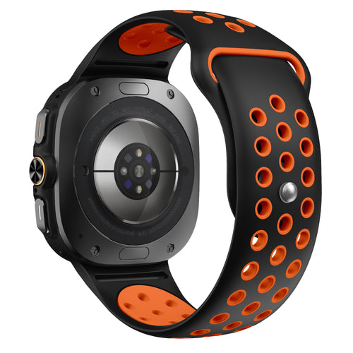 Samsung Galaxy Watch Ultra 2 Sport Strap (Black/Orange)