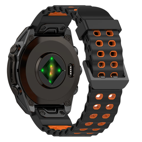 Garmin Descent Mk2(i) Wave Sport Strap (Black/Orange)