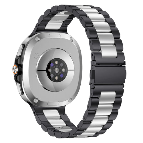 Correa acero Samsung Galaxy Watch 9 - 44mm (negro/plata)