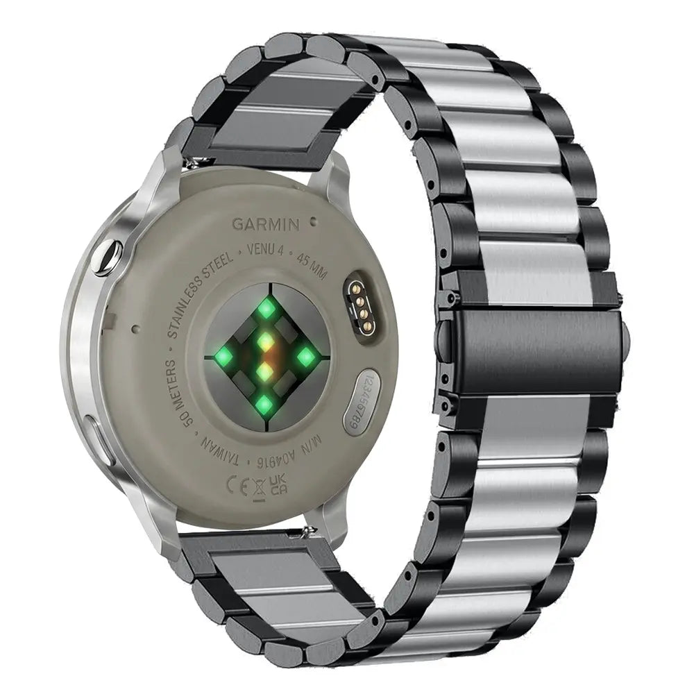 Correa acero Garmin Forerunner 70 (negro/plata)
