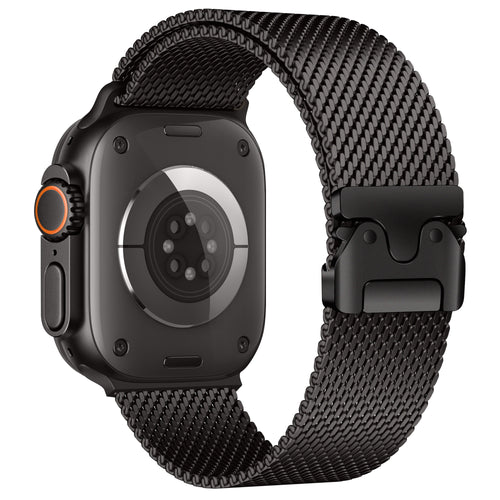 Correa milanesa moderna Apple Watch Ultra (negro)