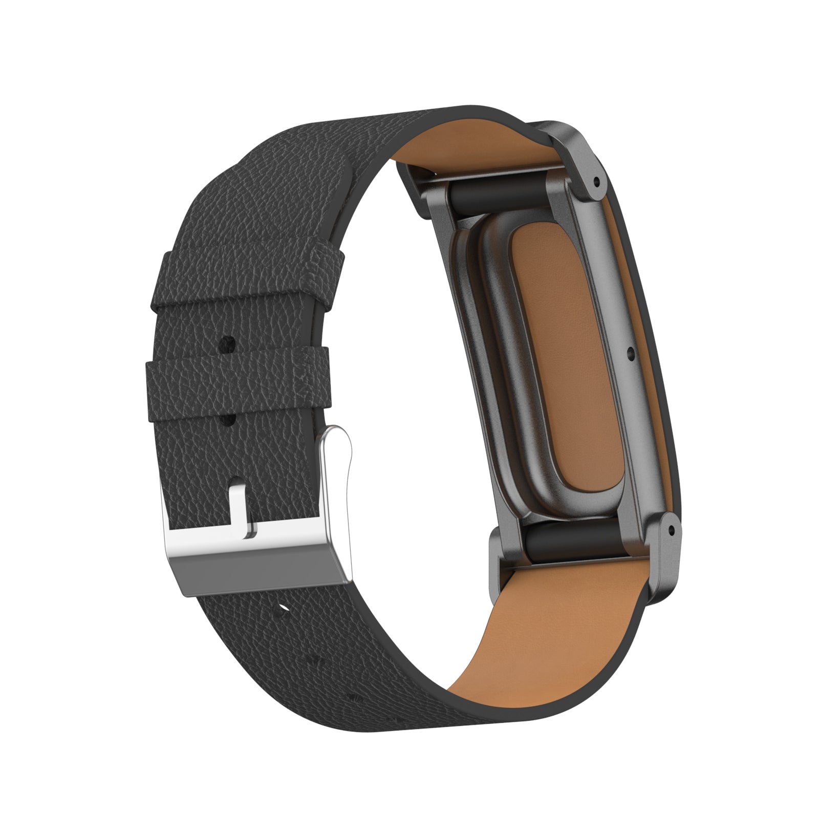 Correa cuero litchi Fitbit Air (negro)
