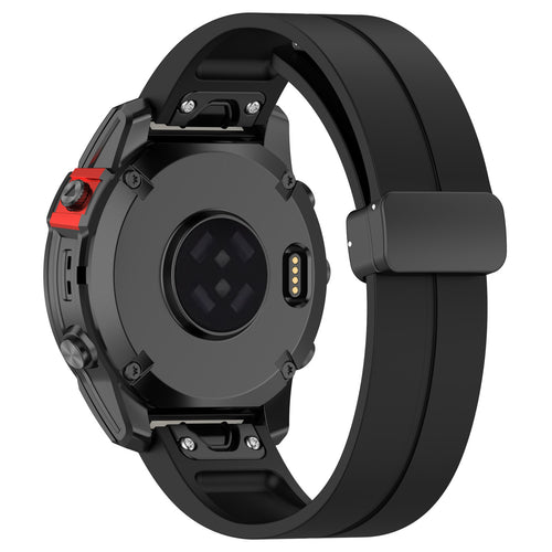 Correa silicona con hebilla-D Garmin Fenix 7 (negro)