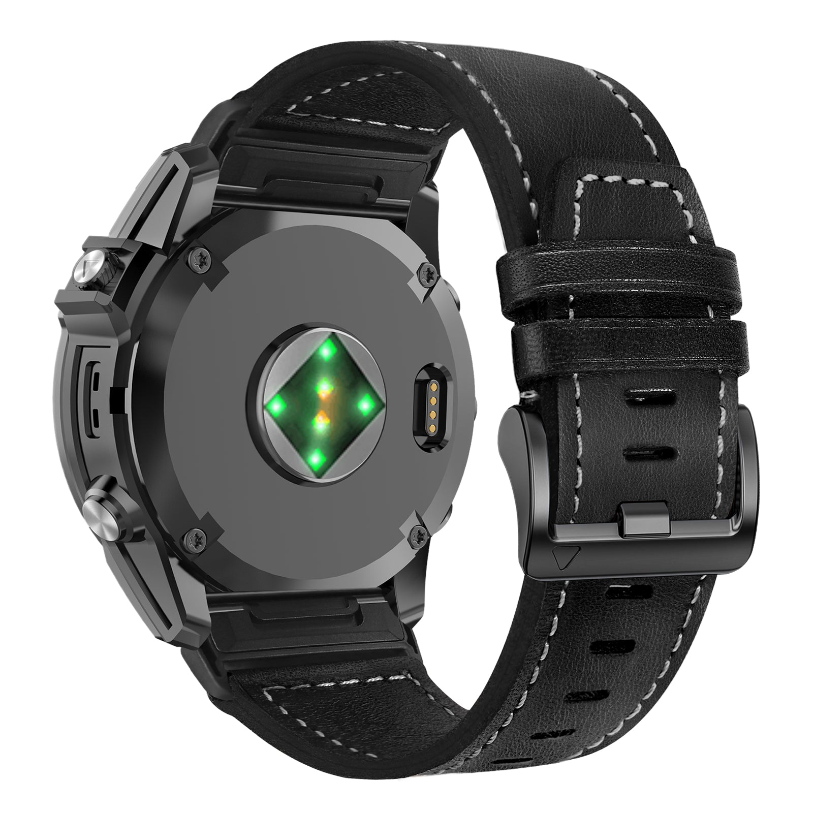 Correa cuero 'Premium' Garmin Fenix 8 - 47mm (negro)