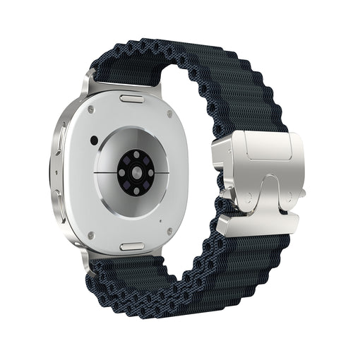 Correa nylon Outdoor con hebilla-P Samsung Galaxy Watch 9 - 40mm (negro con plata)