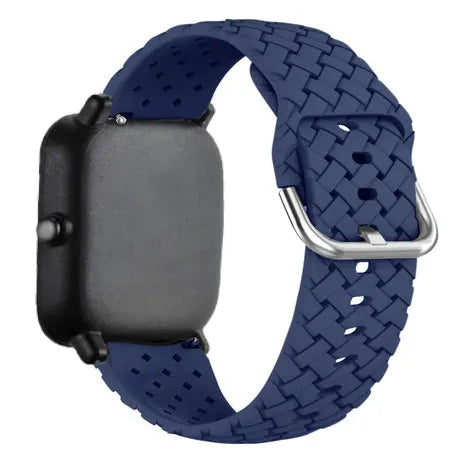 Correa silicona tejida Amazfit GTS 2 (azul oscuro)