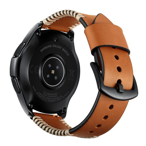 Correa de cuero cosida Samsung Galaxy Watch 6 - 40mm (marrón) 