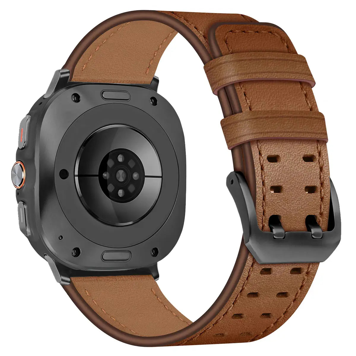 Samsung Galaxy Watch Ultra Double Pin Leather Strap (Brown)