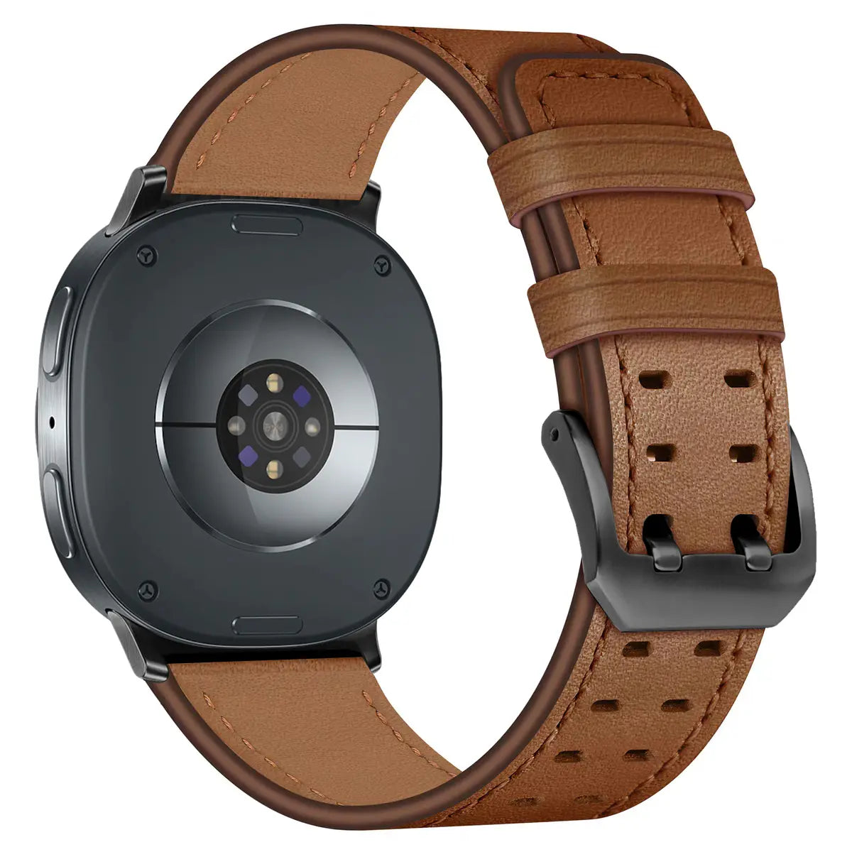 Correa cuero con doble pasador Samsung Galaxy Watch 8 - 44mm (marrón)