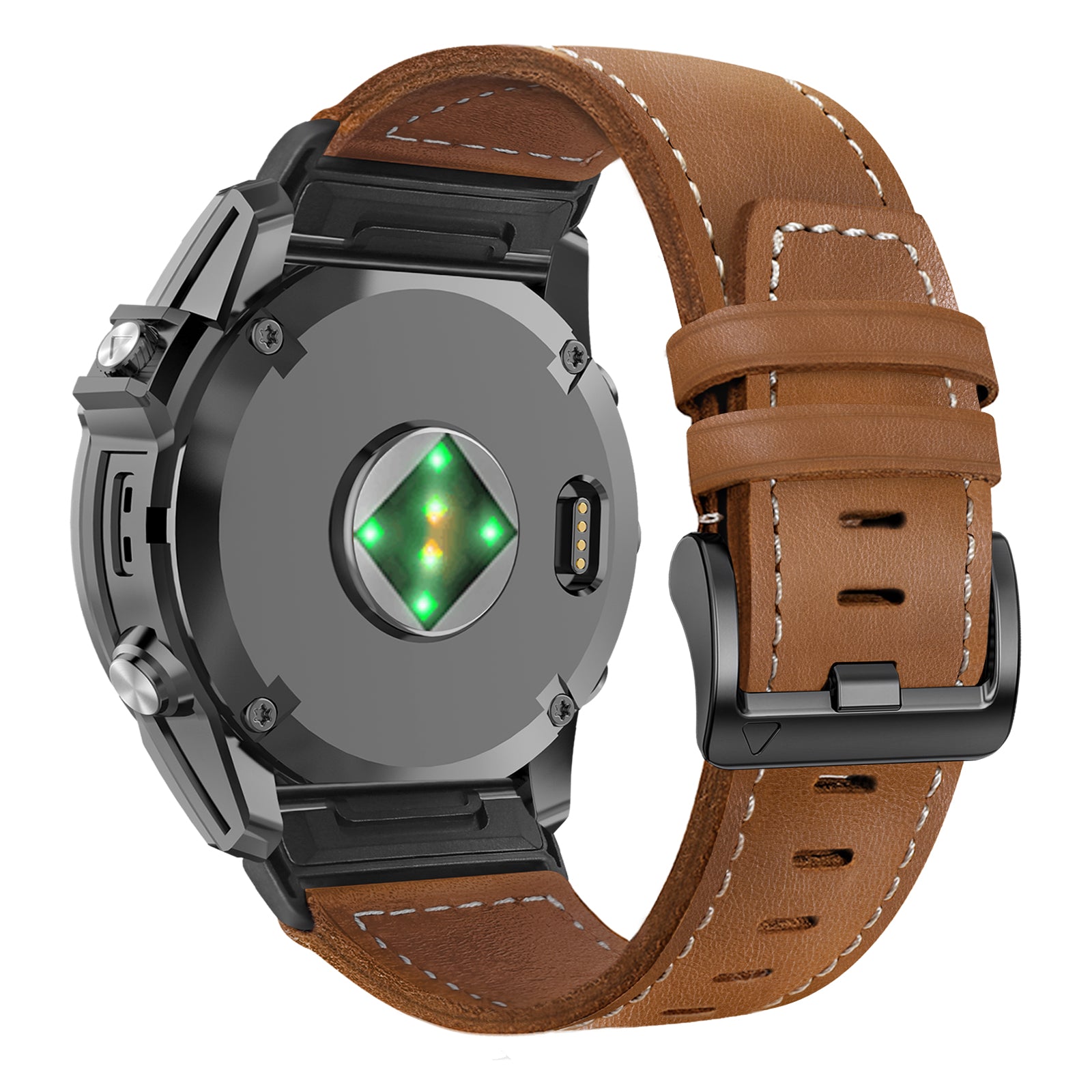 Amazfit T-Rex Ultra 2 Premium Leather Strap (Brown)