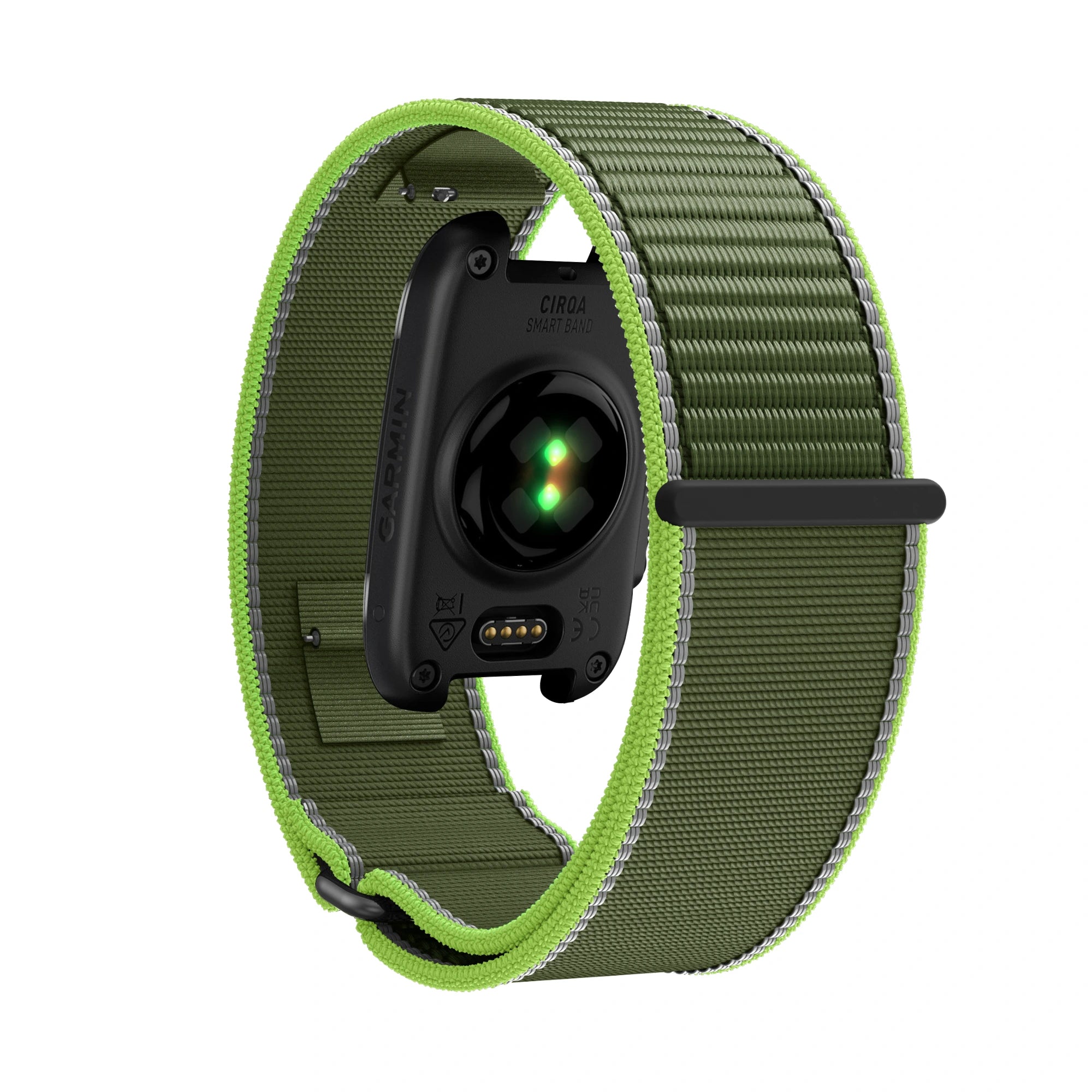 Bandz Corea nylon 'Clásico' Garmin Cirqa (verde neón)
