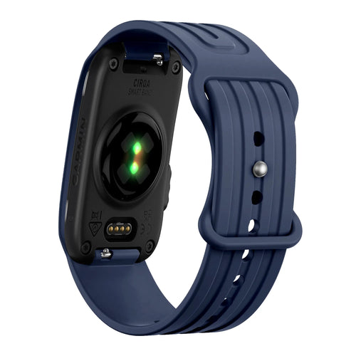 Bandz Corea silicona 'Clásico' Garmin Cirqa (azul oscuro)