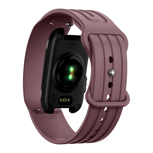 Bandz Corea silicona 'Clásico' Garmin Cirqa (plum claro)