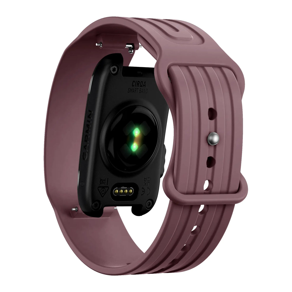 Bandz Corea silicona 'Clásico' Garmin Cirqa (plum claro)