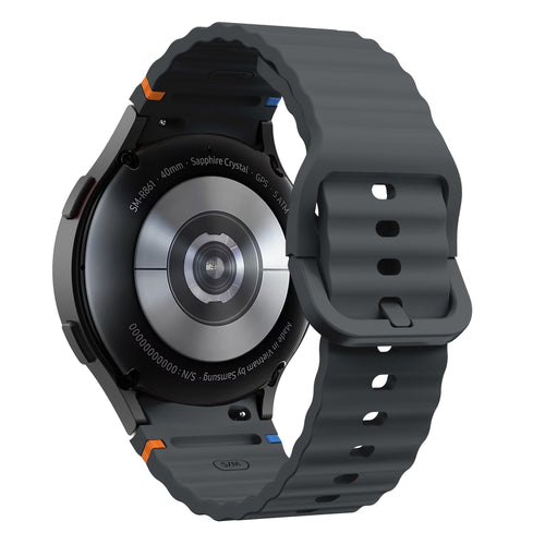 Correa ondulada Samsung Galaxy Watch 4 44mm 6 - 40mm (grafito)