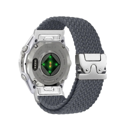 Garmin Approach S62 Braided Strap P-Buckle (Dark Grey with Silver)