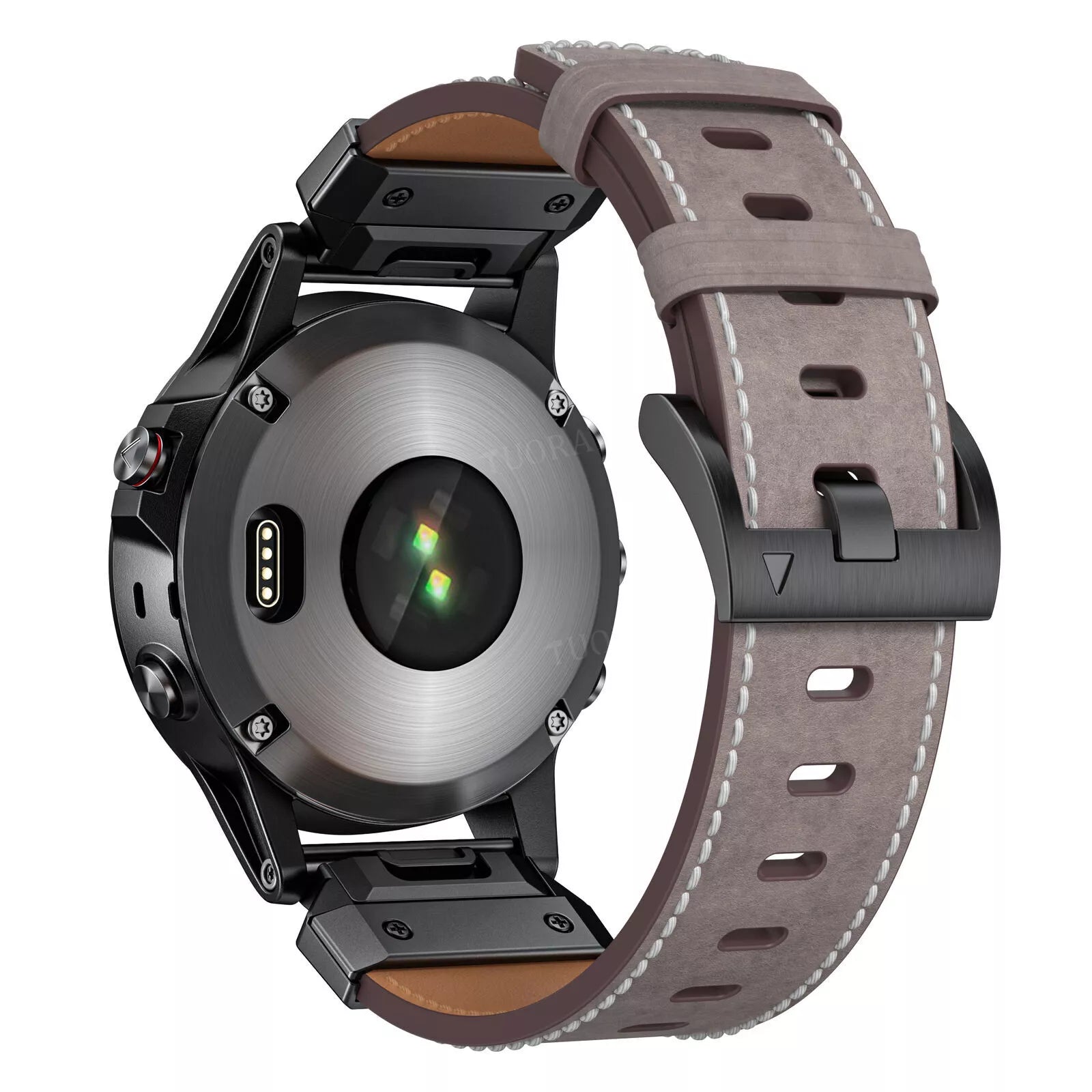 Correa cuero auténtica Garmin Approach S62 (gris)