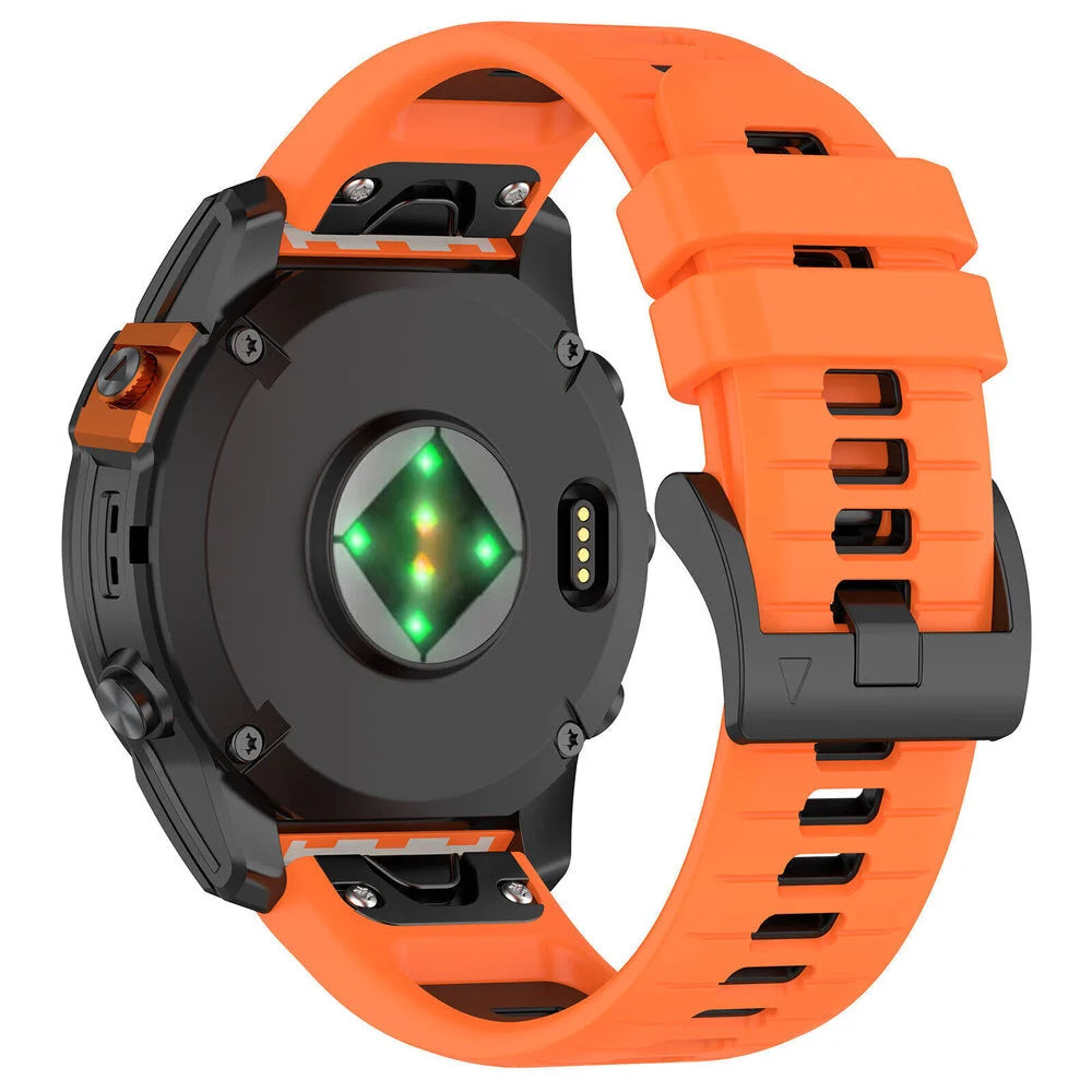 Correa deportiva con hebilla Garmin Fenix 8 Pro - 51mm (naranja/negro)