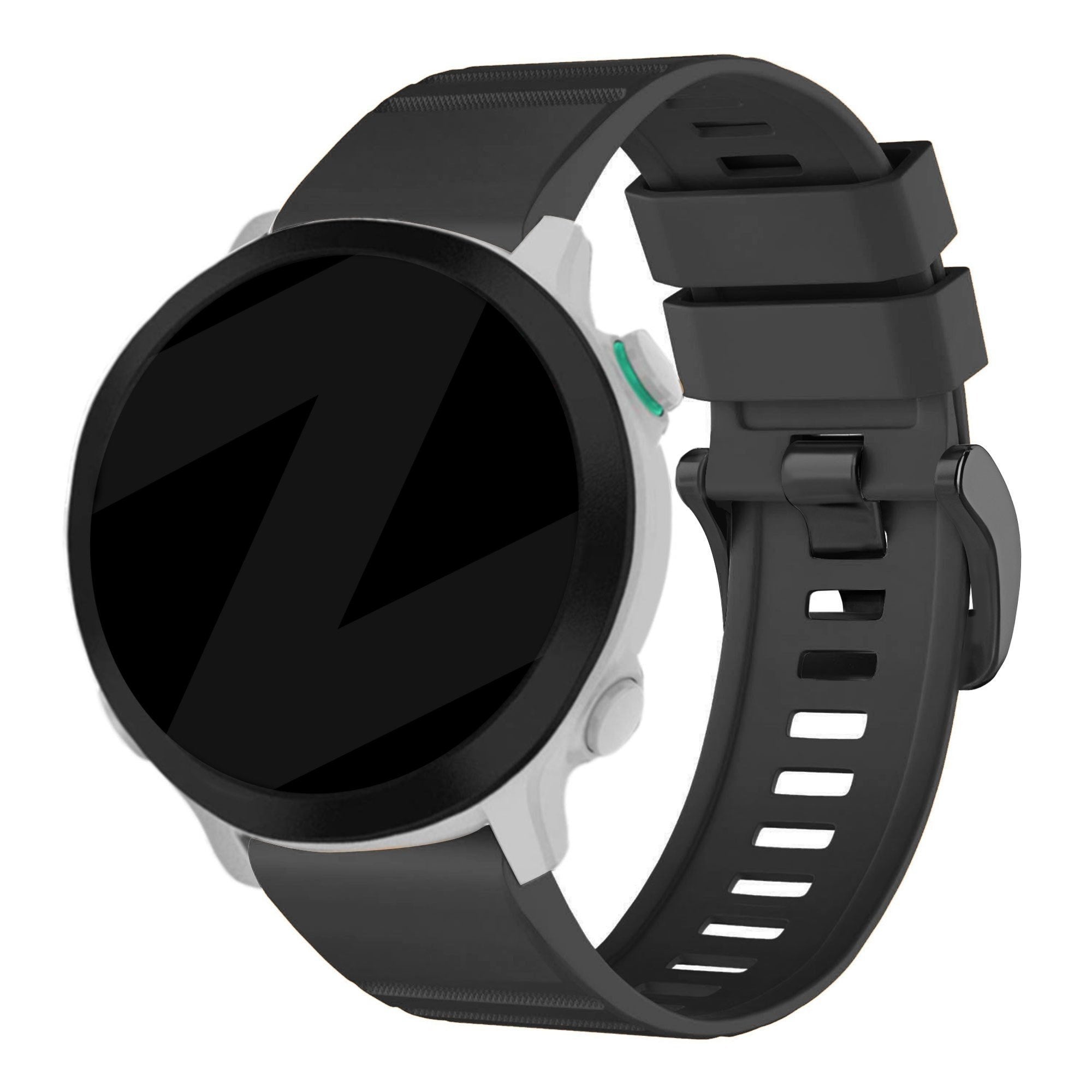 Bandz Garmin Descent G2 Buckled Silicone Strap (Black)