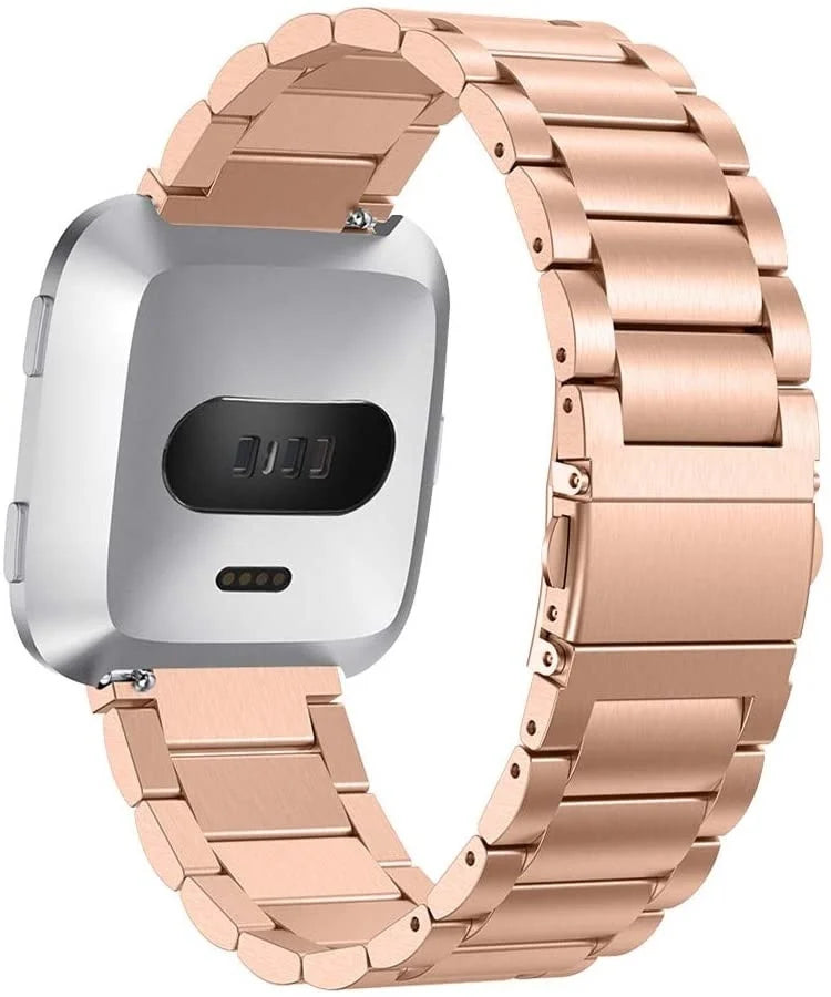 Correa acero Fitbit Versa (oro rosa)