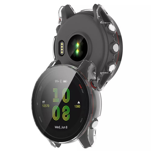 Funda rígida con vidrio Garmin Forerunner 255 (transparente)