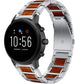 Fossil Gen 5 Wood/Steel Strap (Silver)