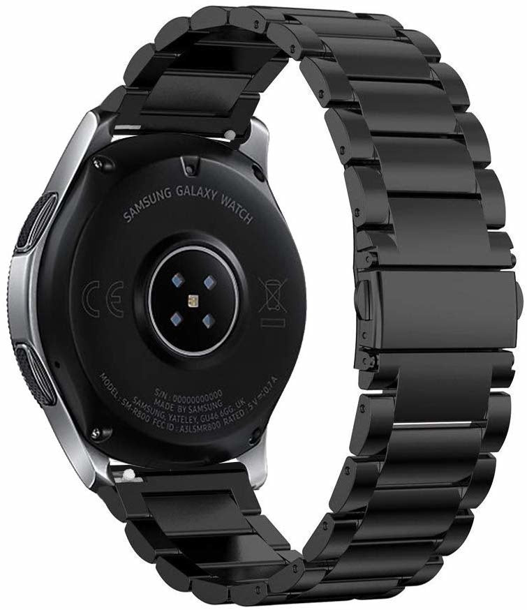 Correa acero Fossil Gen 4 Explorist HR (negro)